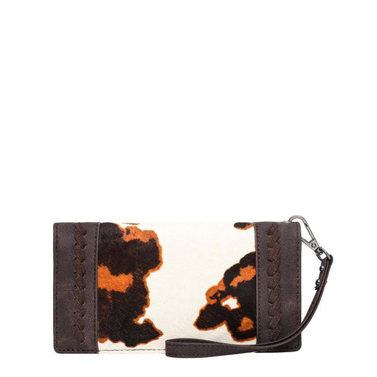 Wallet - wrangler hair on collection brown- LAST ONE
